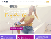 Tablet Screenshot of platosclosetfayettevillenc.com